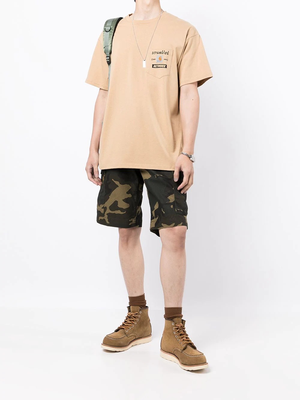 camouflage cargo shorts - 2