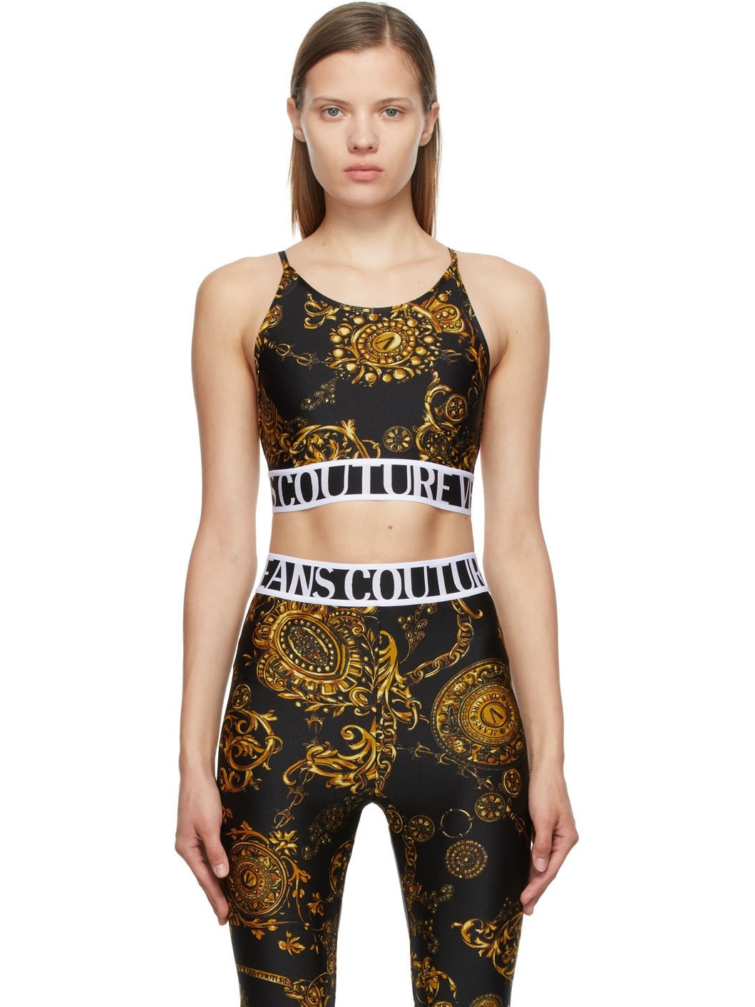 Black Print Regalia Camisole - 1