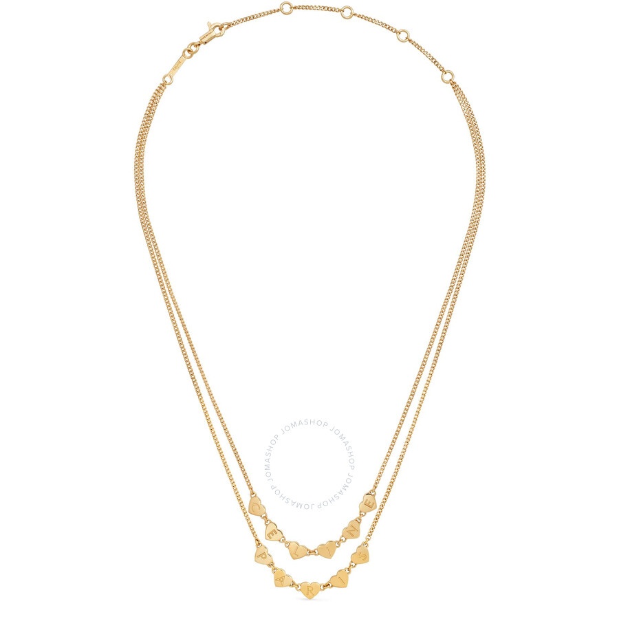 Celine Coeur Double Necklace in Gold - 2