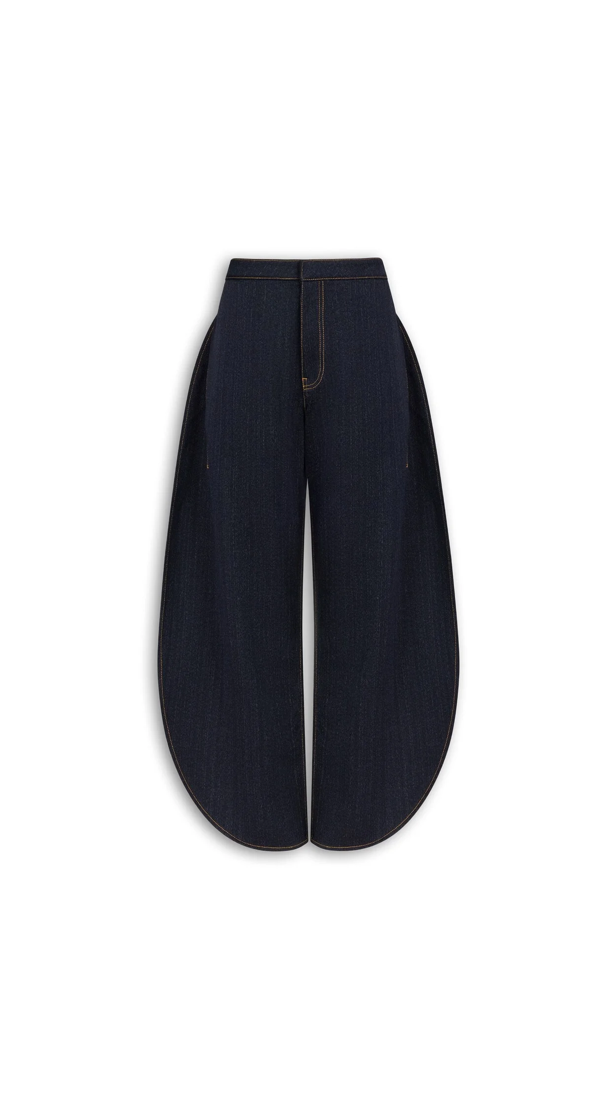 PETAL WOOL DENIM PANTS - 1