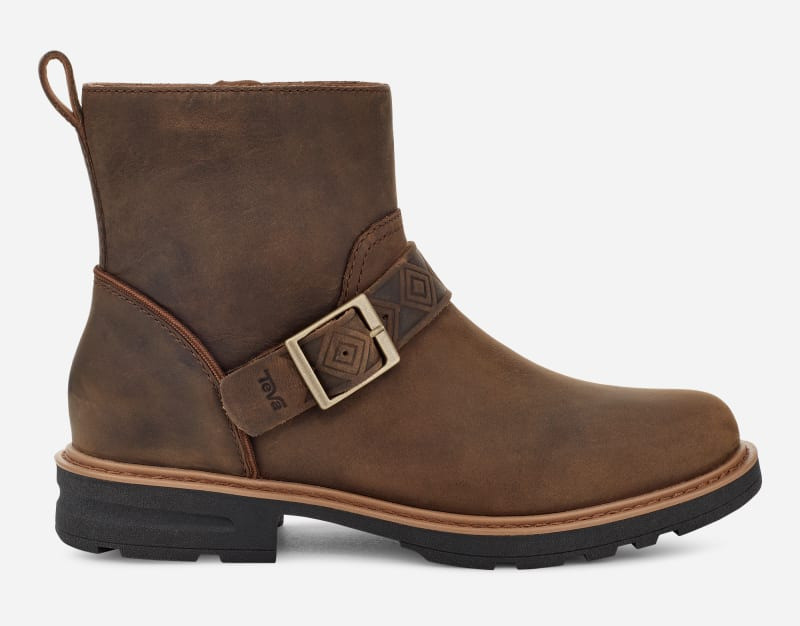 Women's Rowena Buckle Boot in Bison 1