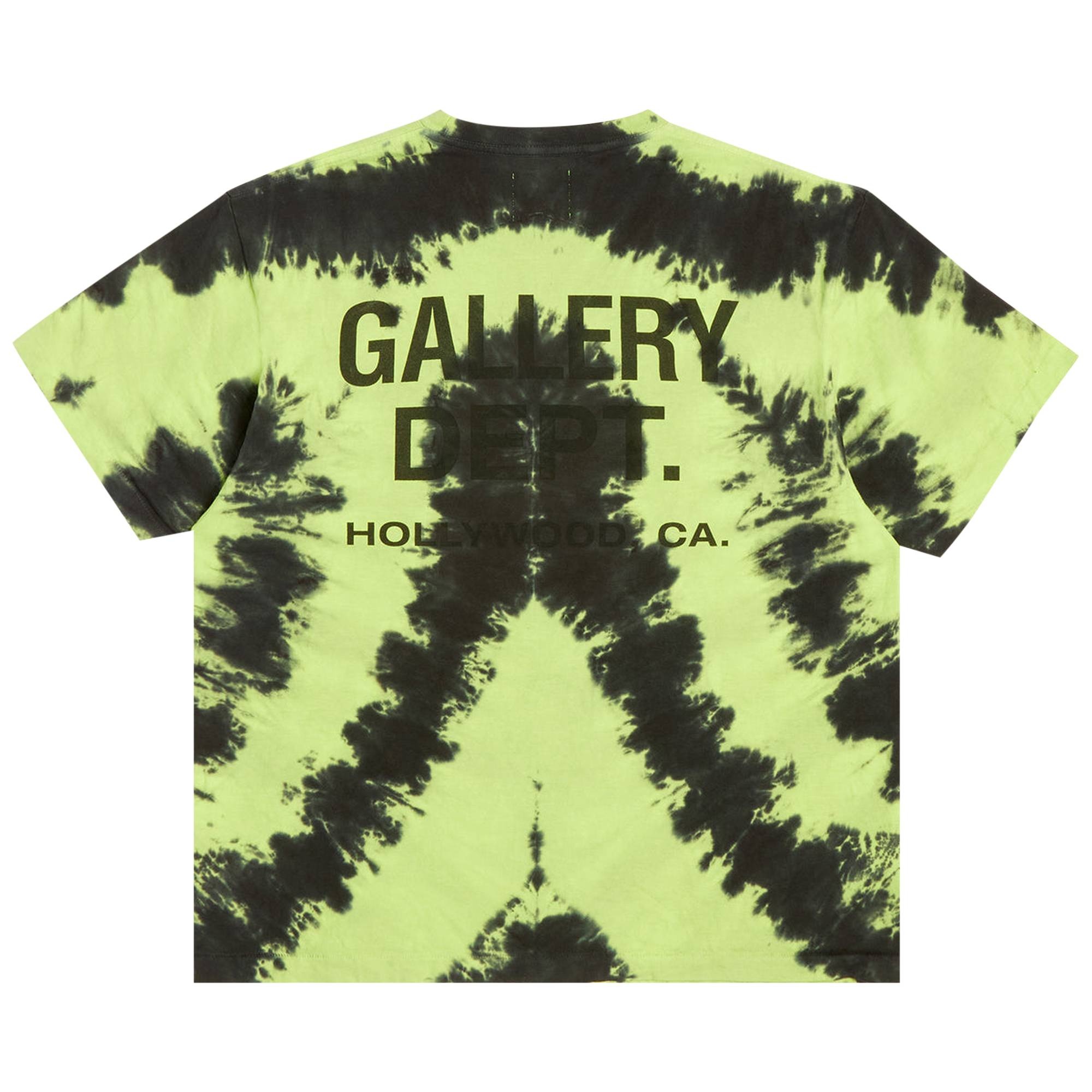 Gallery Dept. Tie Dye Souvenir Tee 'Lime Green' - 2