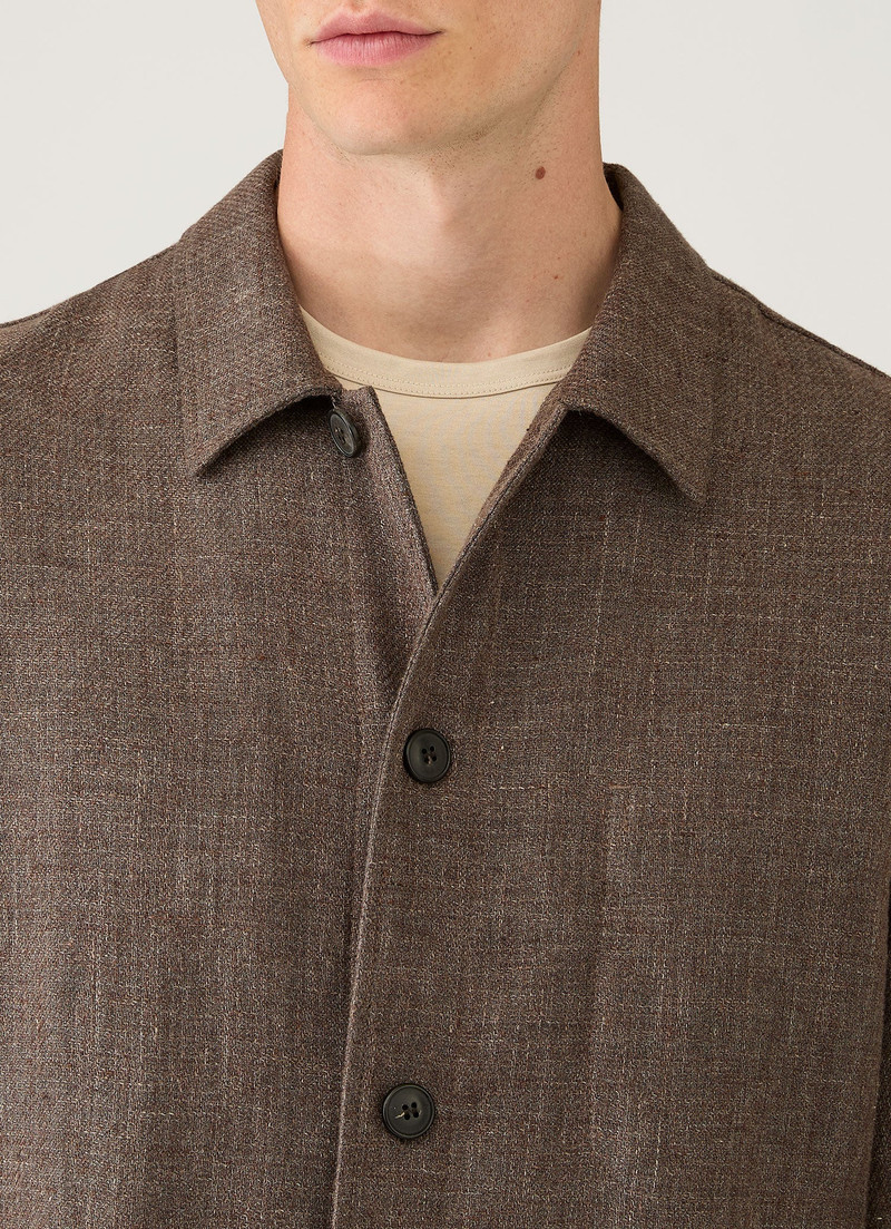 Cotton Linen Twill Twin Pocket Jacket 6