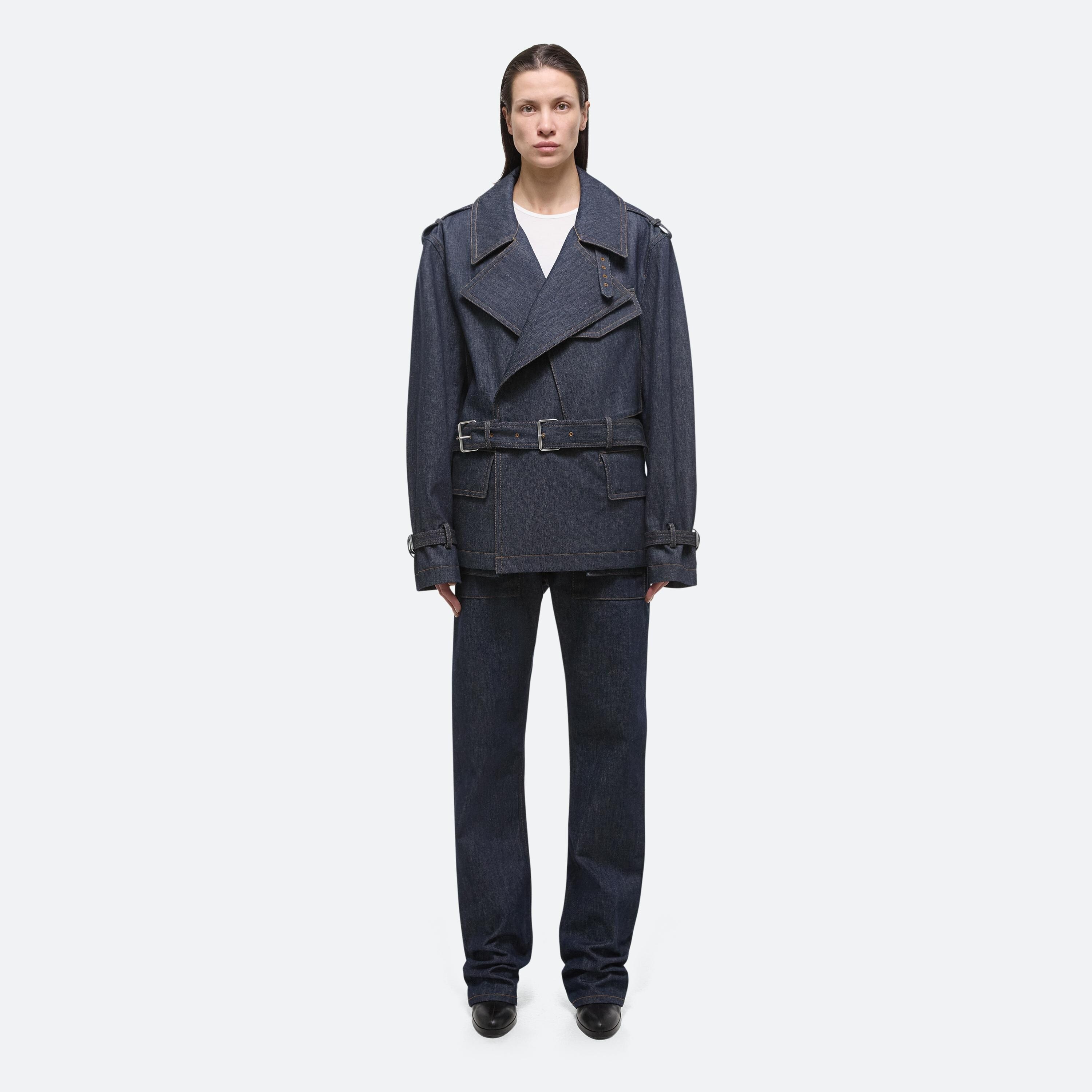 RIDER DENIM TRENCH JACKET - 3