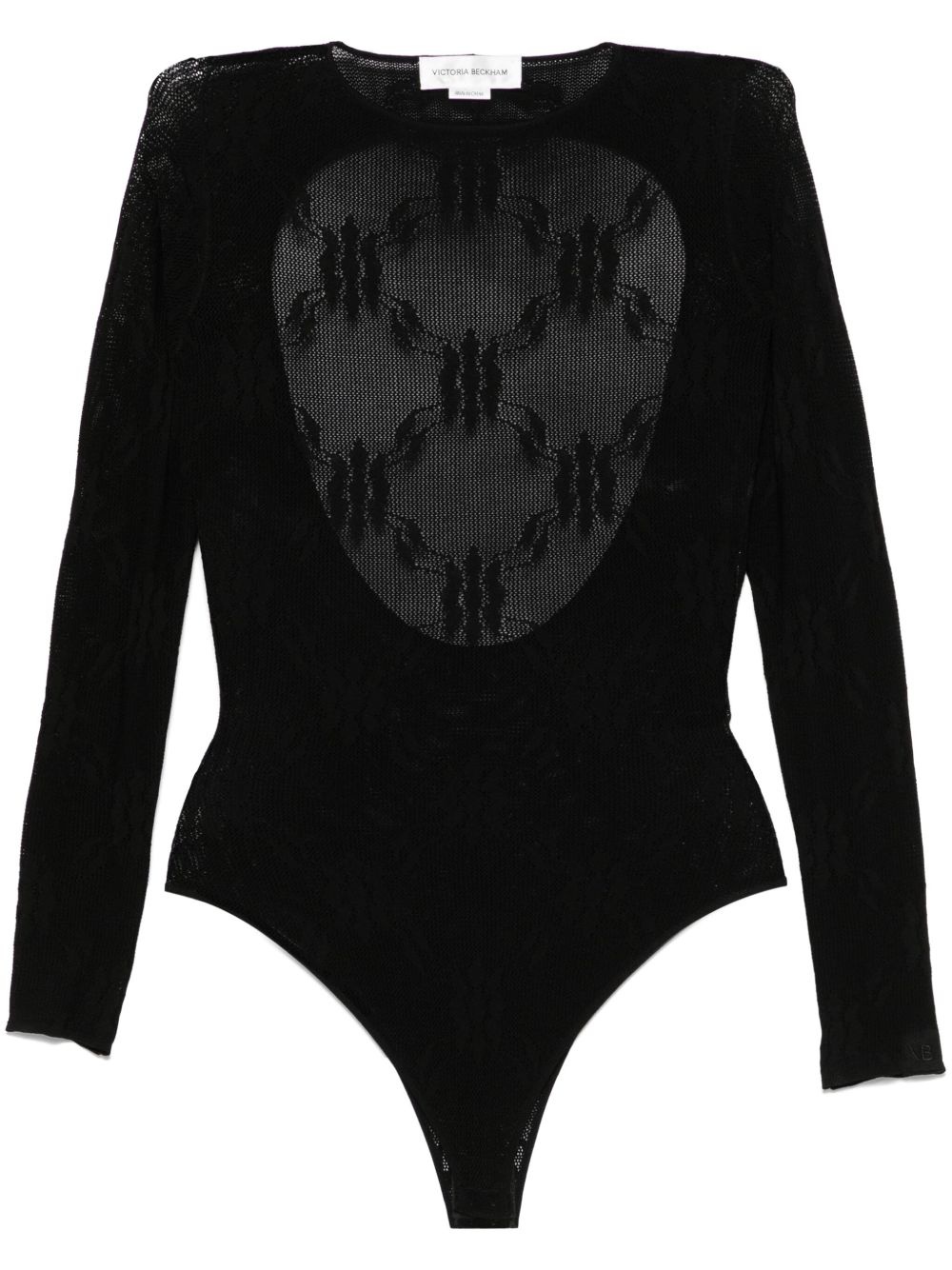 floral-lace bodysuit - 1