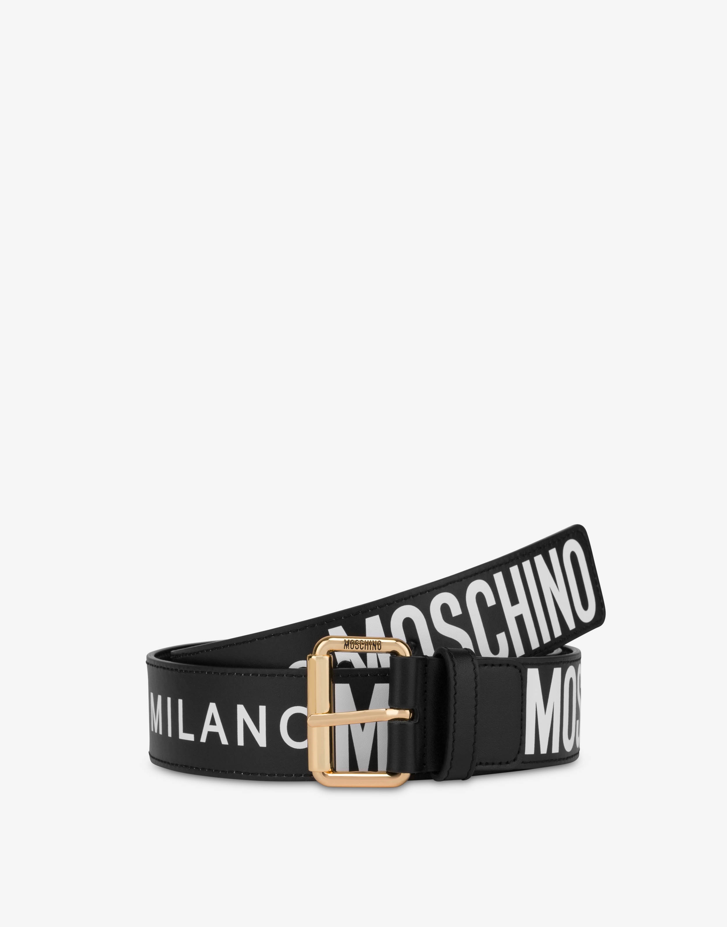 CALFSKIN BELT WITH LOGO - 3