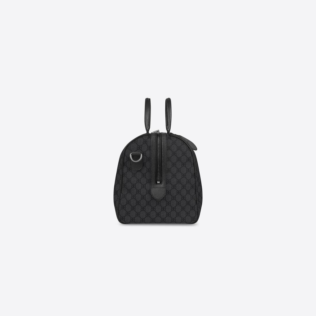 Men's Hacker Medium Duffle Bag In Jacquard Canvas in Black - 3