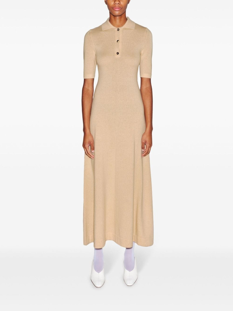 ROSETTA GETTY wool-cashmere polo midi dress outlook