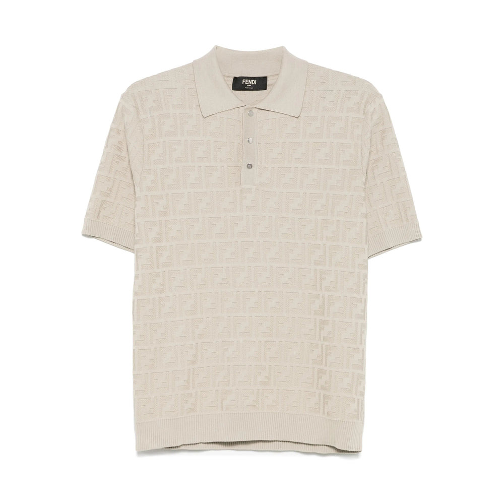 Fendi Neutrals Polo Shirts Men - 1