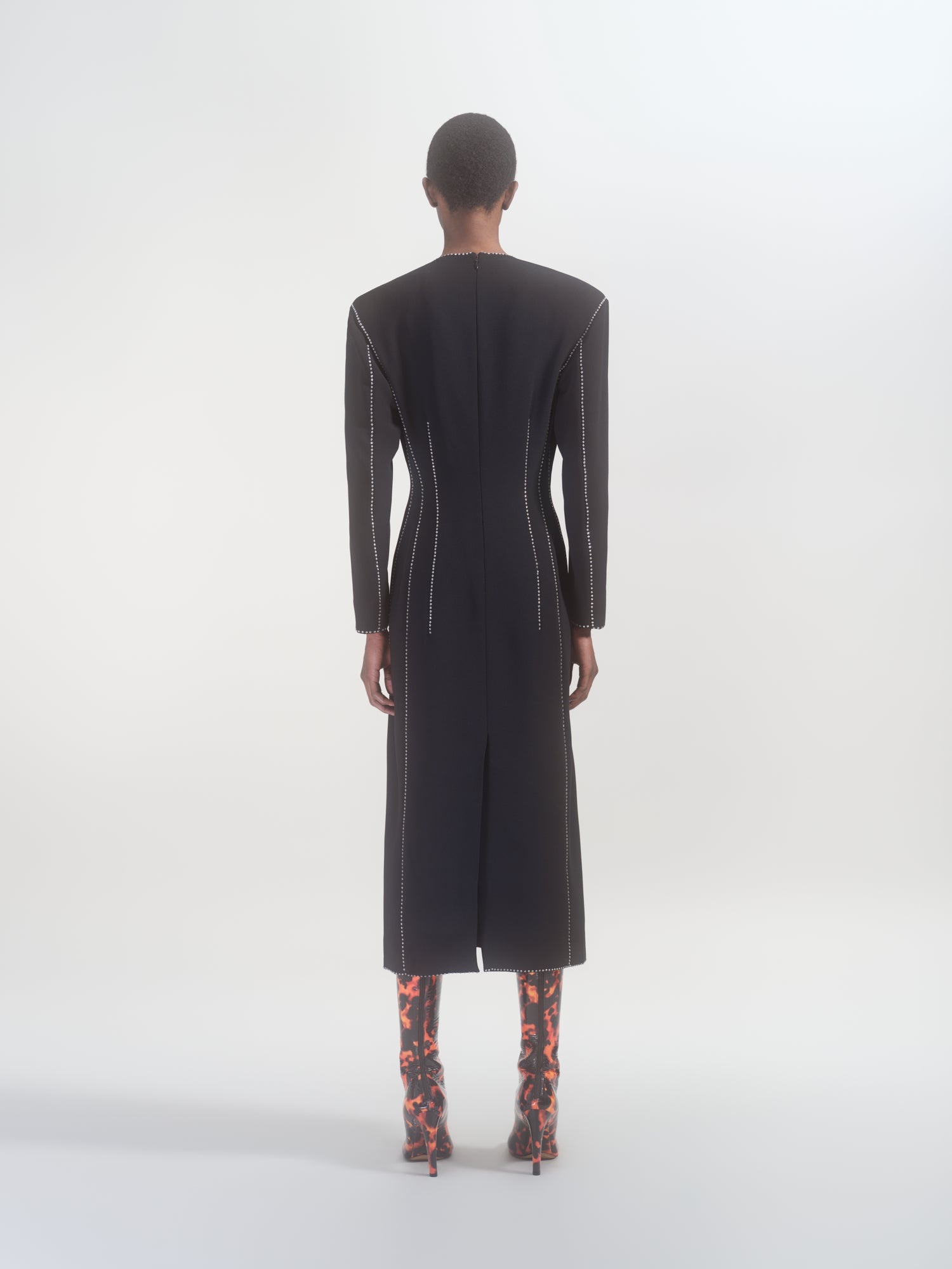 WAISTED MIDI DRESS - 4