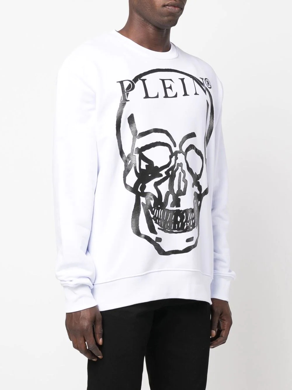 Skull-print long-sleeve sweatshirt - 4