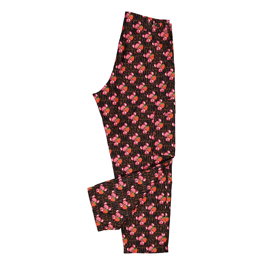 Moschino All-Over Animal Printed Straight Leg Cargo Pants - 7