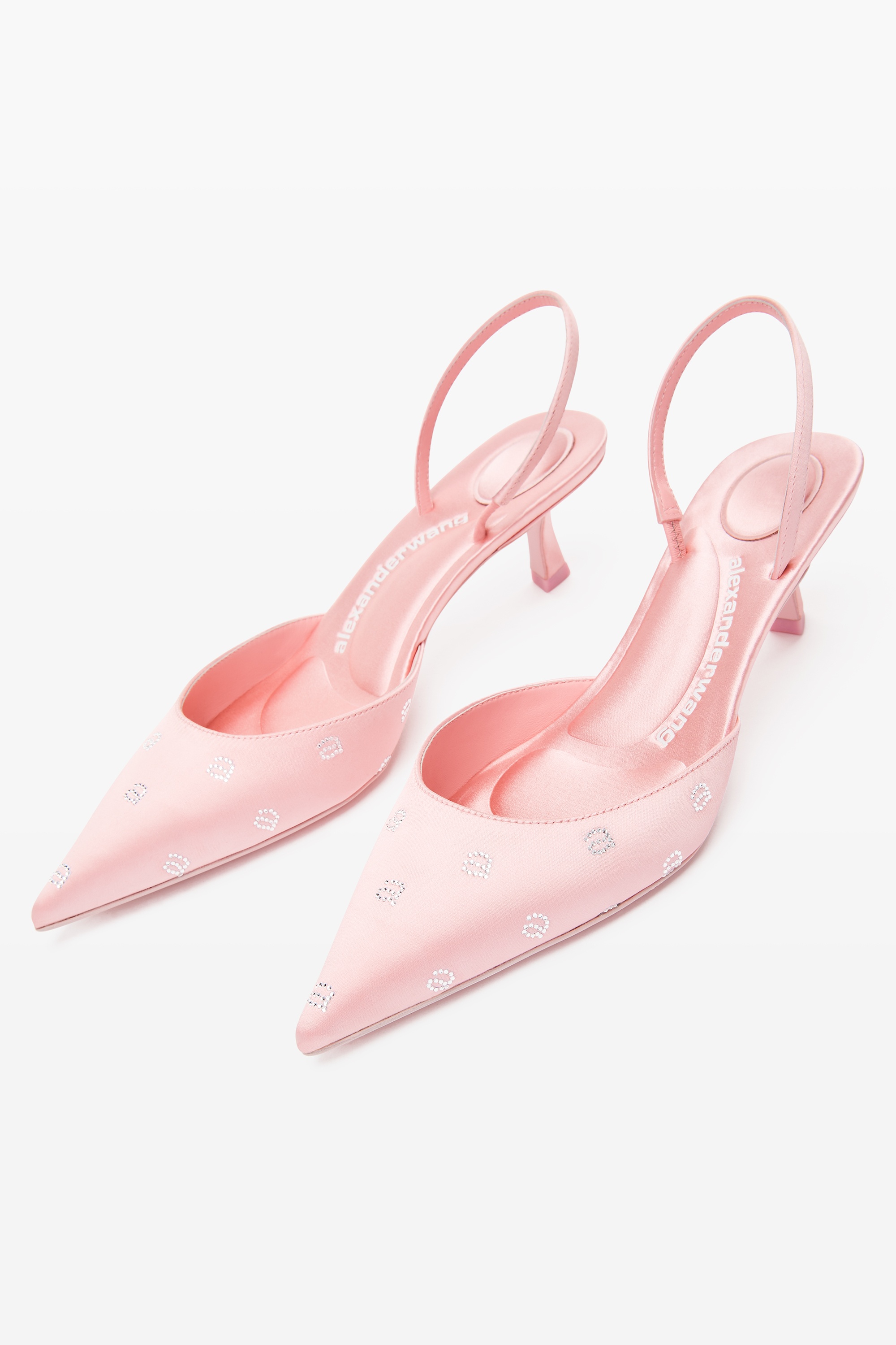 DELPHINE 65 SLINGBACK IN CRYSTAL SATIN - 2