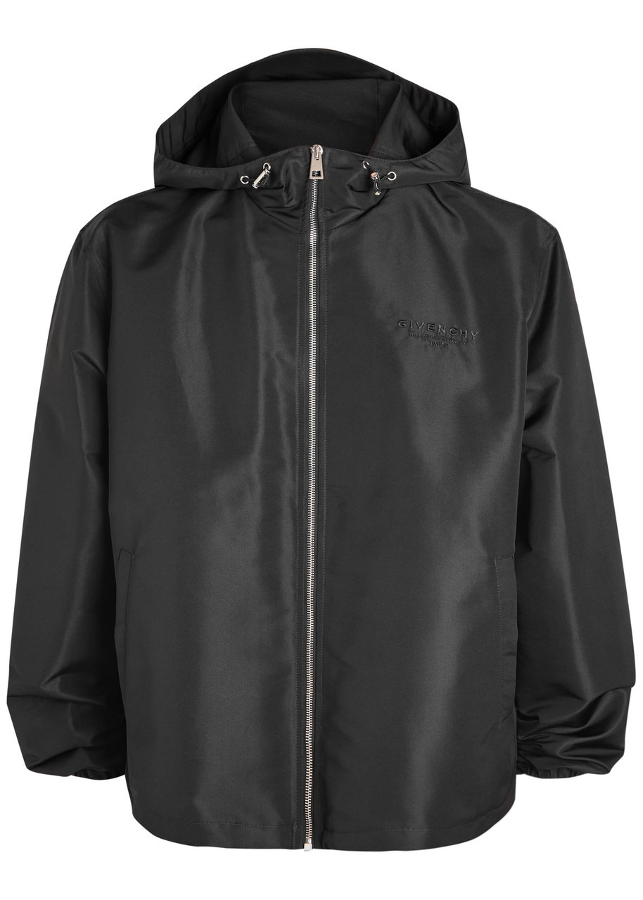 Givenchy Logo-embroidered Hooded Shell Jacket - 1