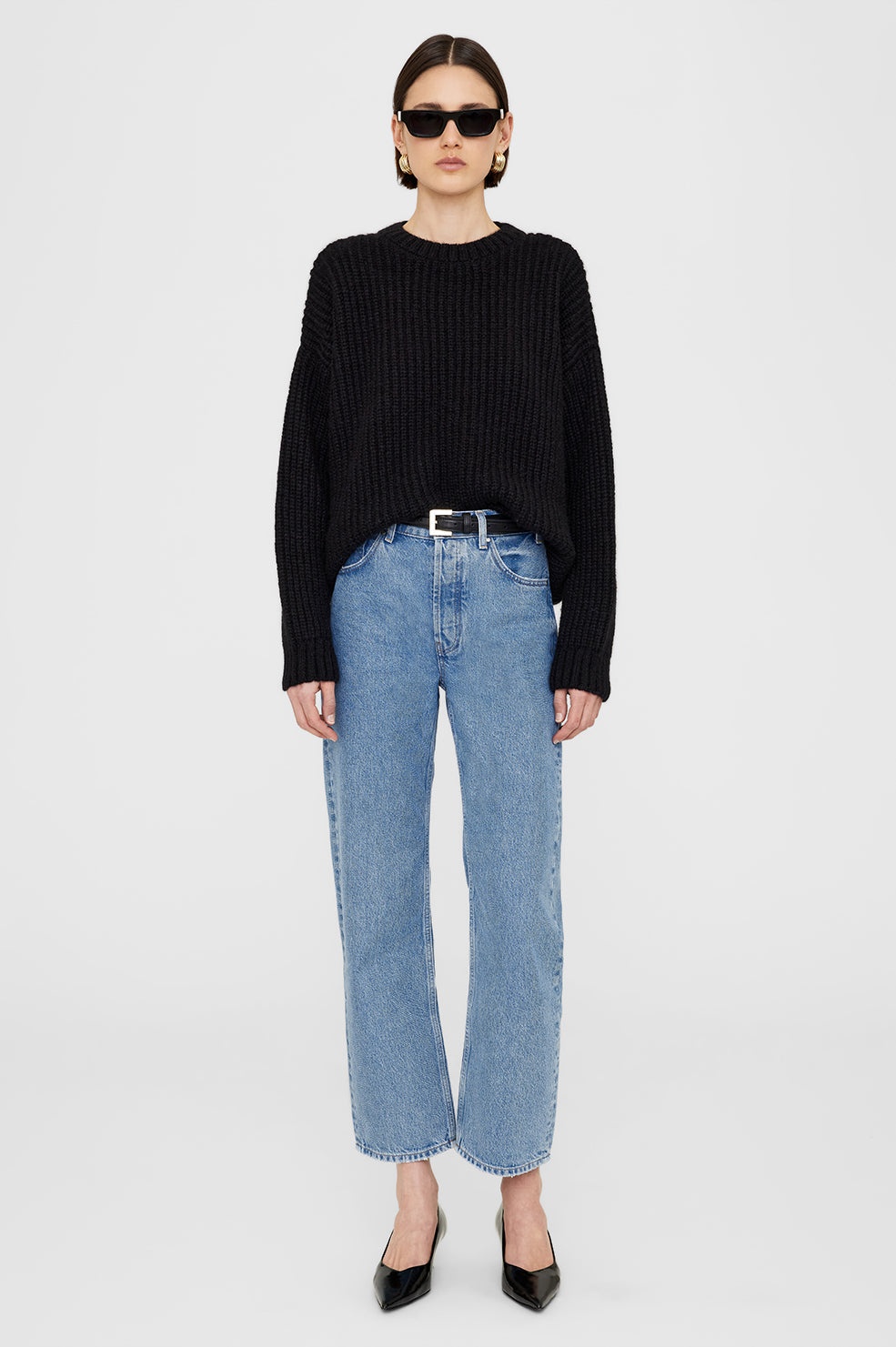 Sydney Crew Sweater - Black - 5