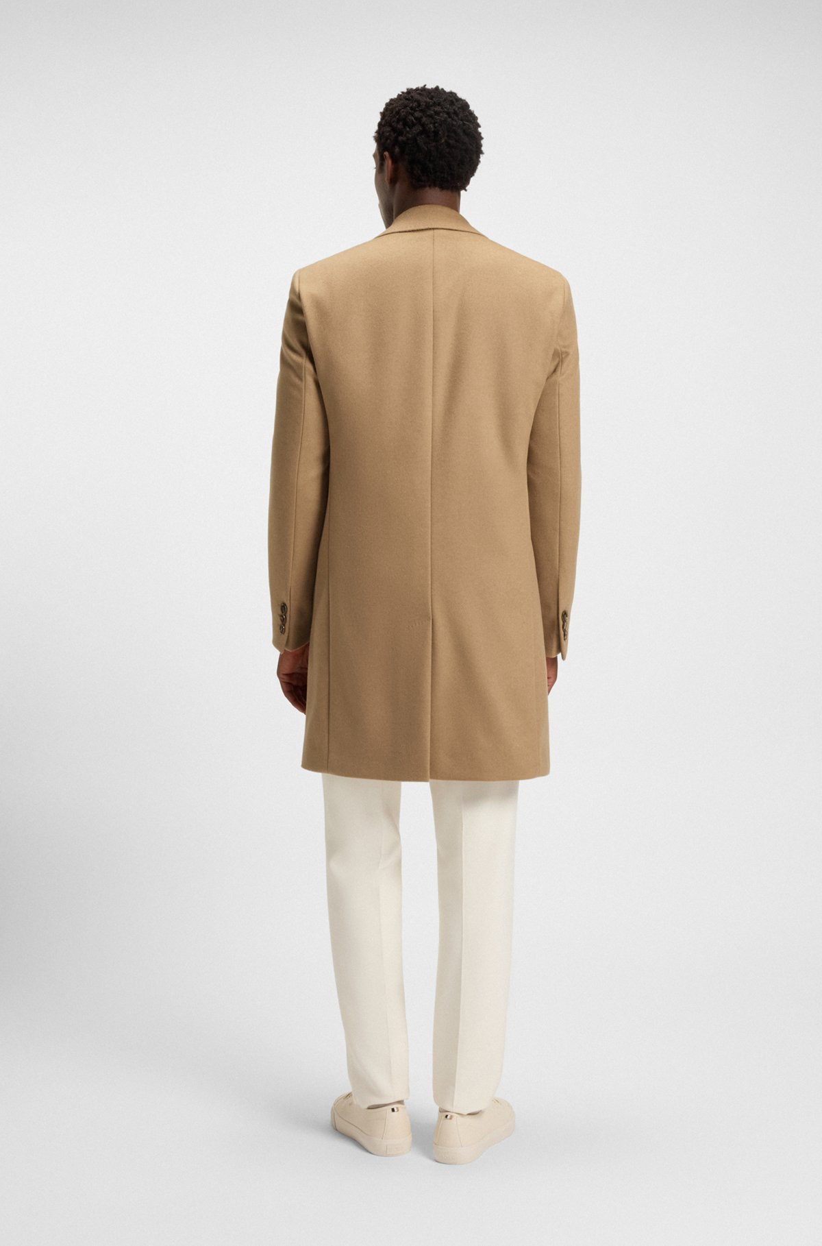 REGULAR-FIT WOOL AND CASHMERE COAT - 5