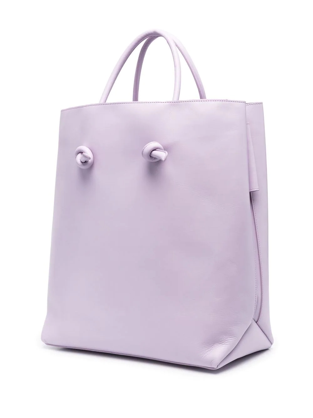 embossed-logo leather tote bag - 3