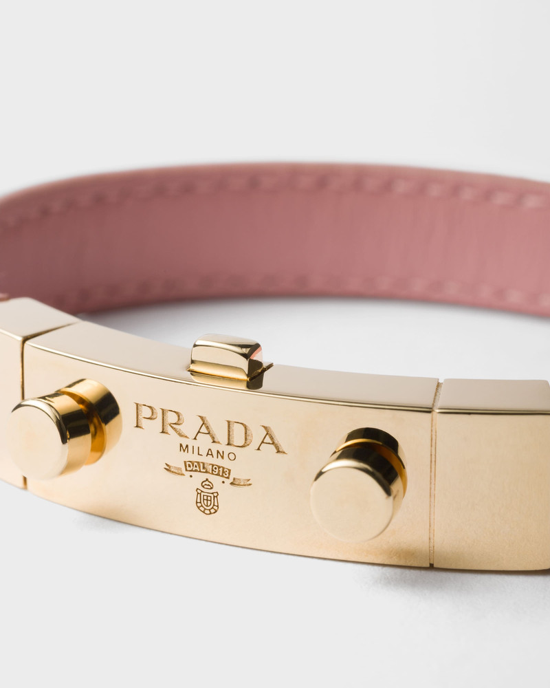 Prada Saffiano leather bracelet outlook