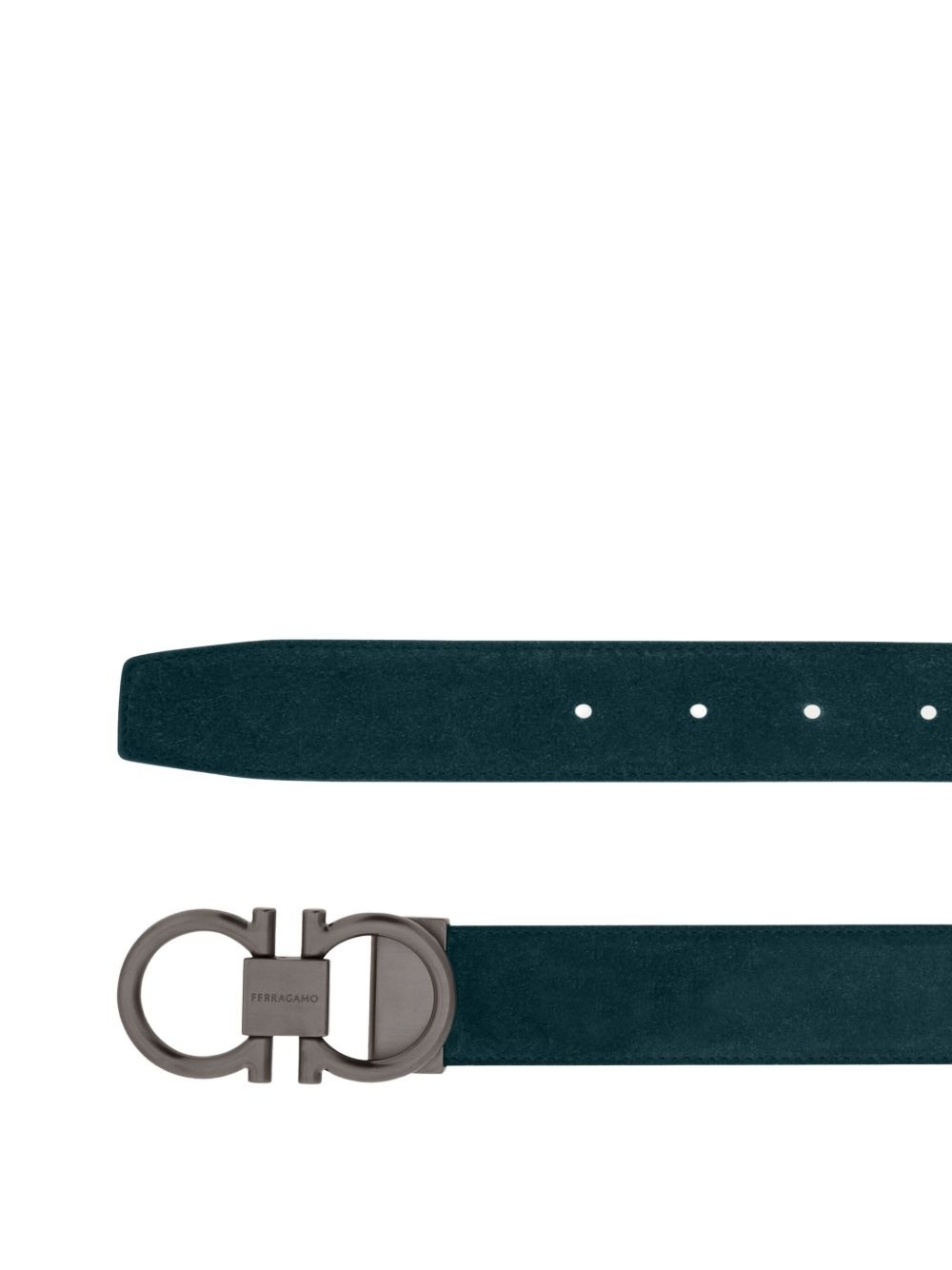Gancini suede belt - 2