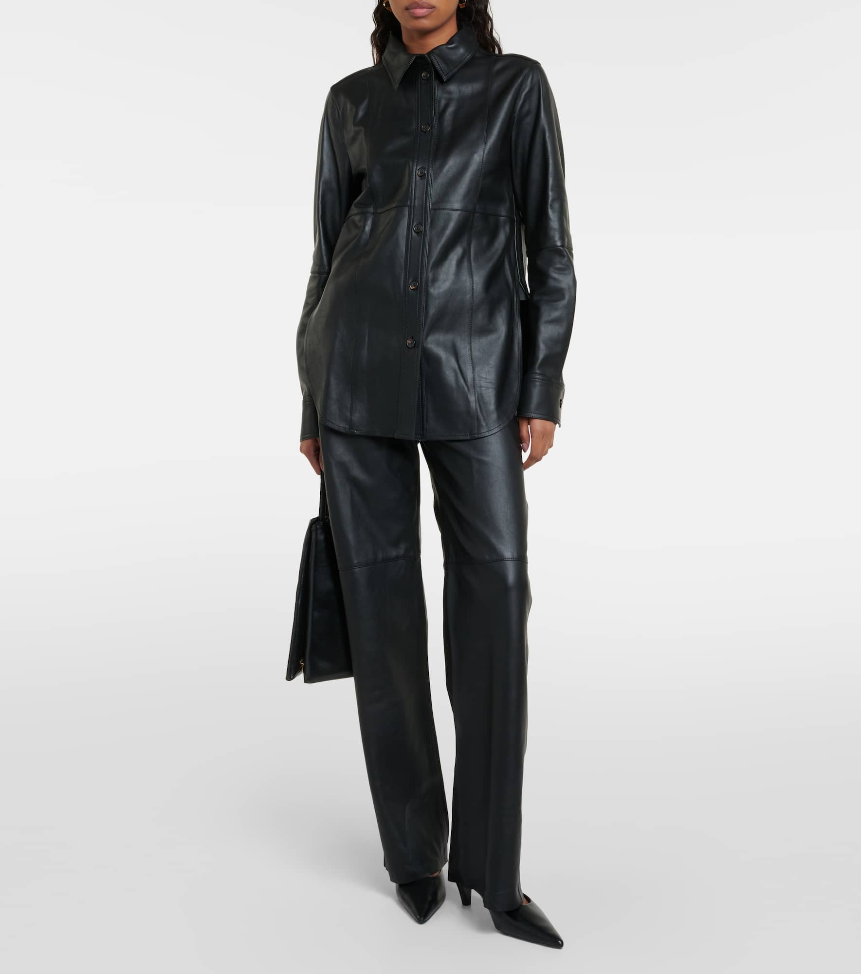 Leather overshirt - 2