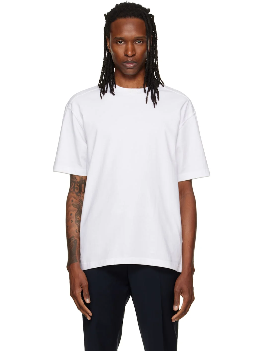 White 'BOSS' T-shirt - 1