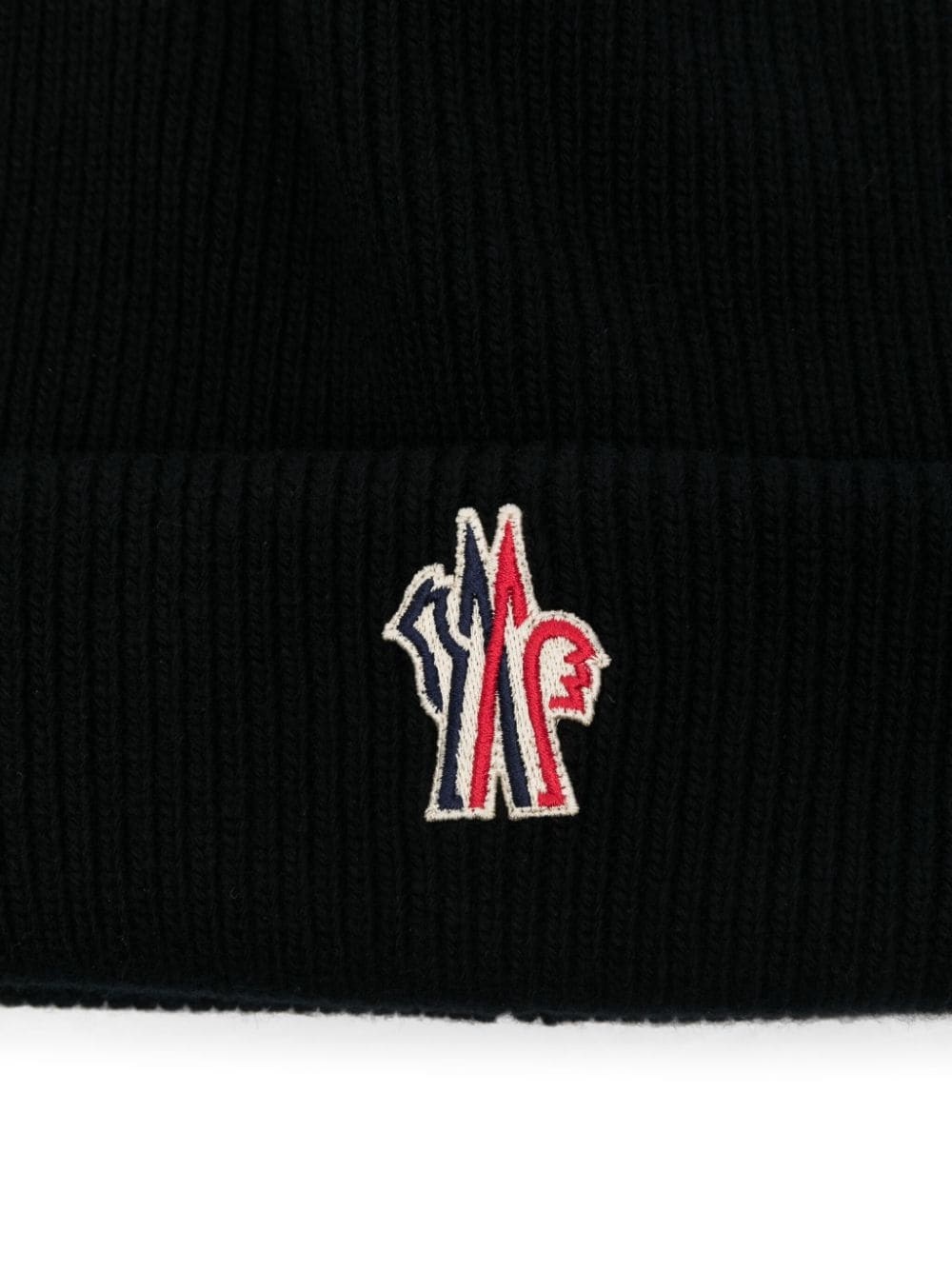 logo-patch beanie hat - 2