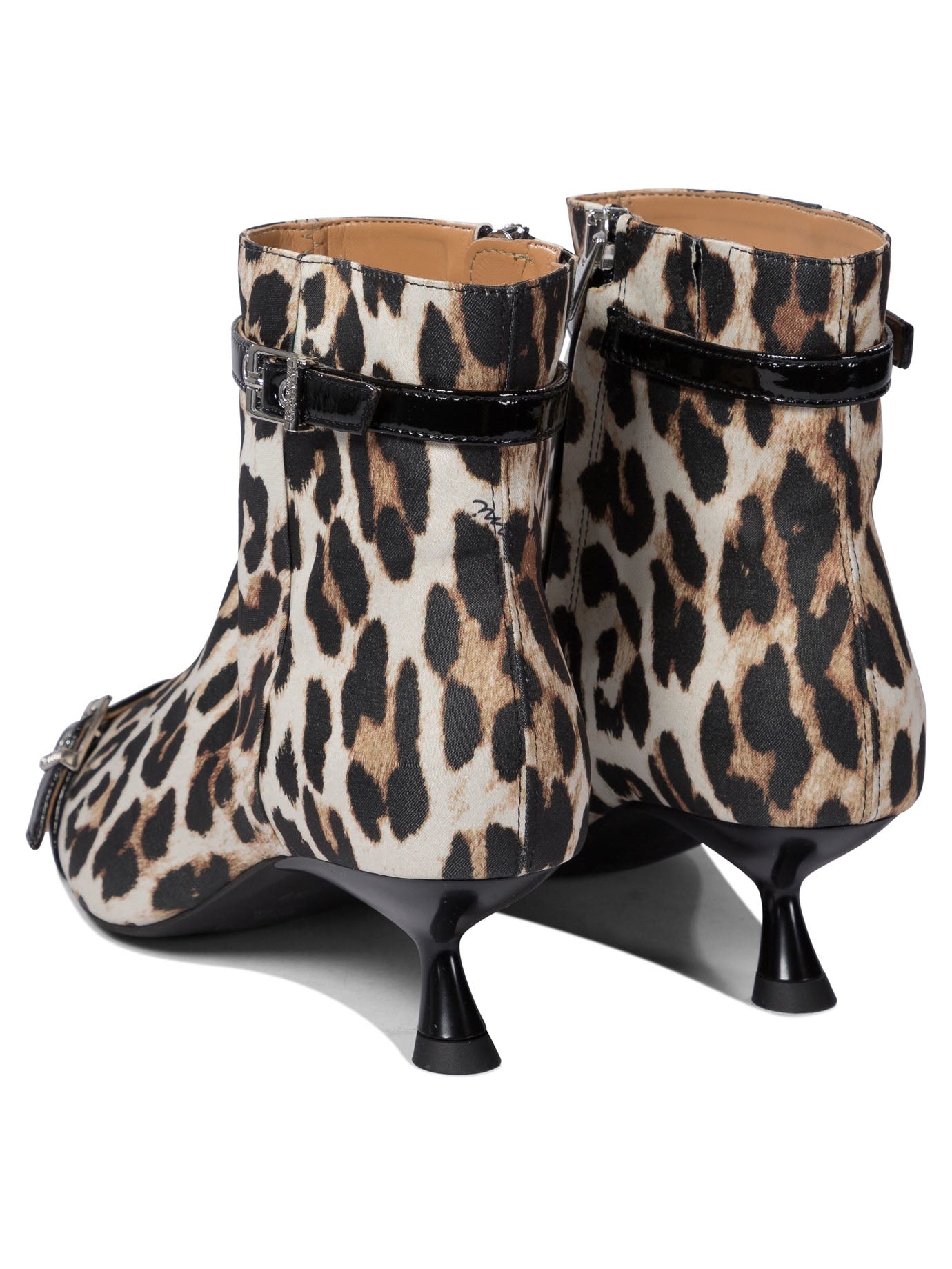 Ganni Leopard Ankle Boots - 4