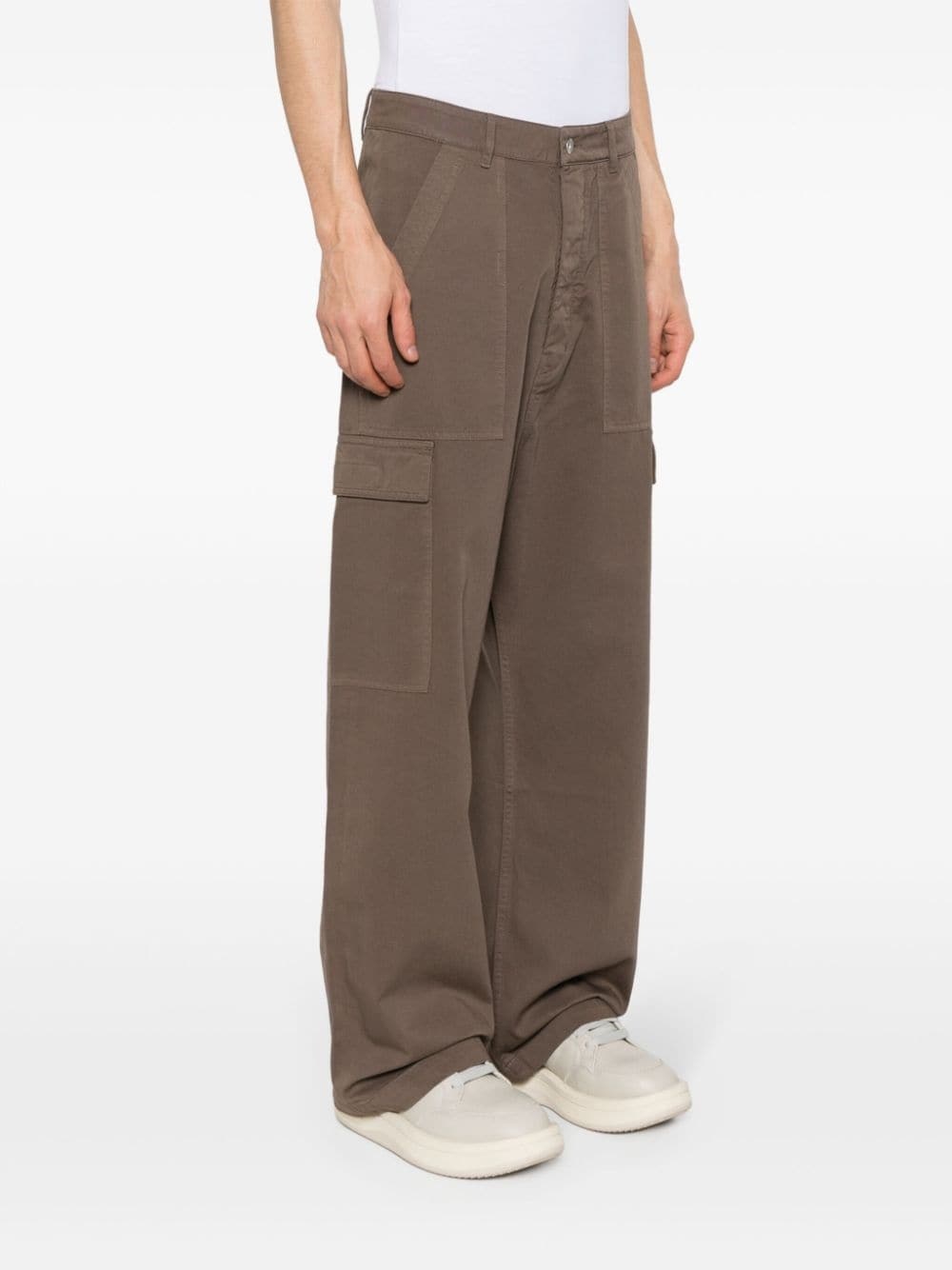 cotton straight cargo pants - 3