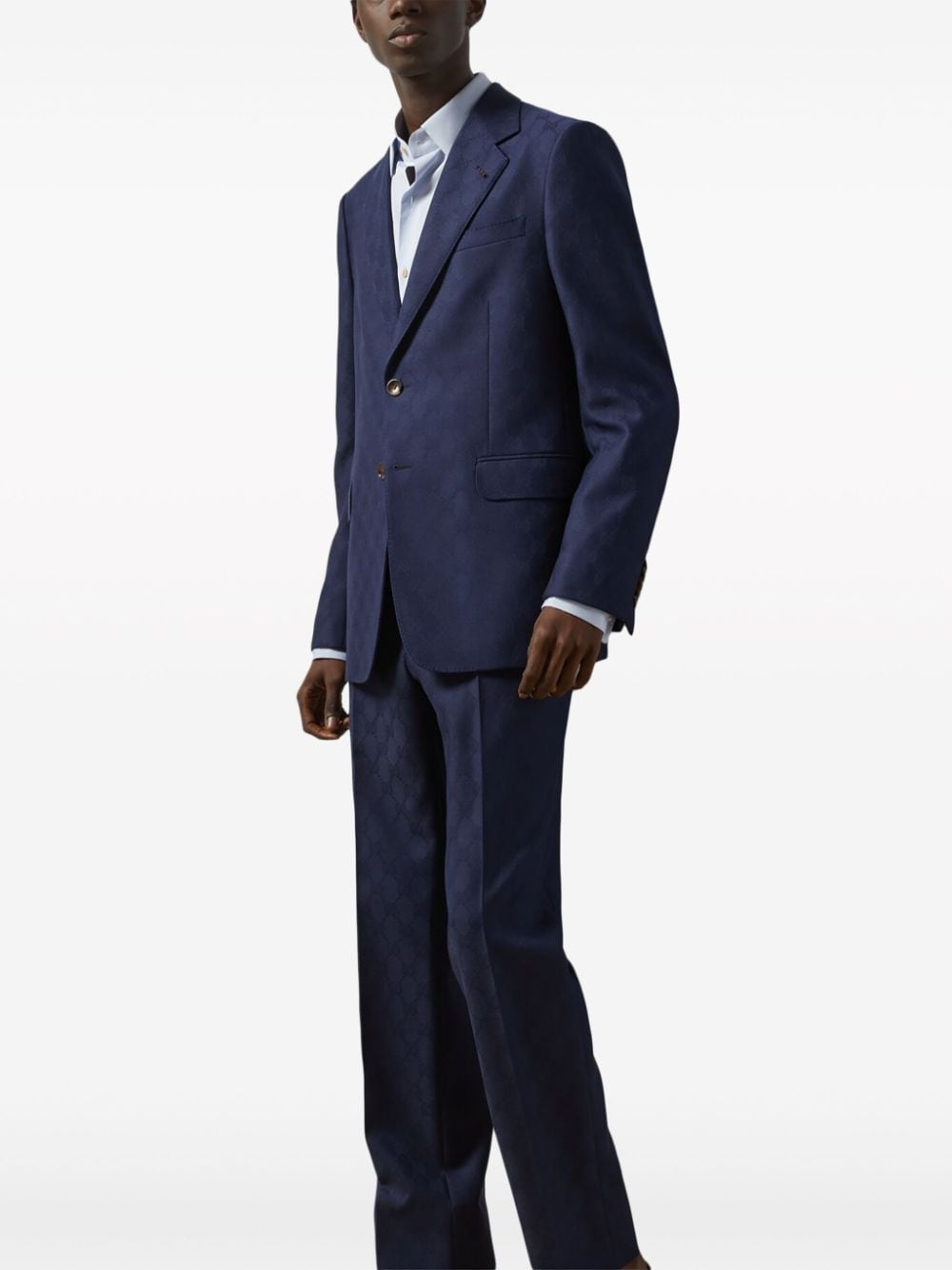 GG Damier-jacquard wool suit - 3
