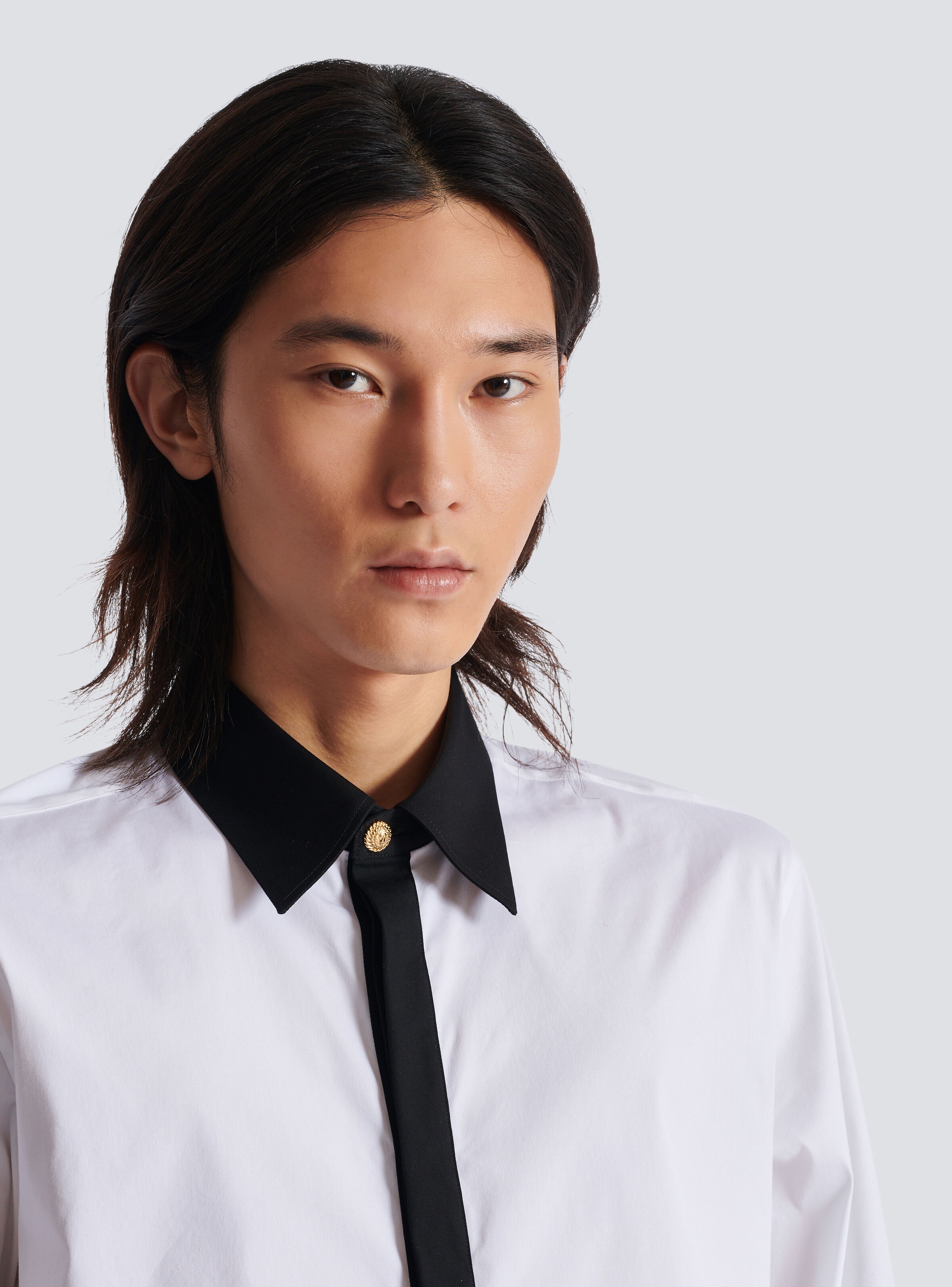 Two-tone poplin shirt - 7