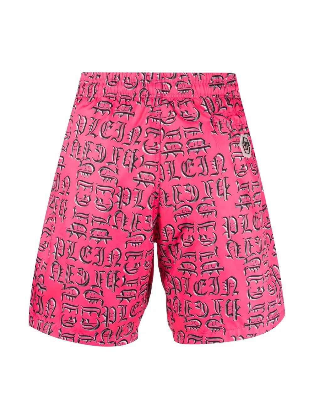 logo-lettering swim shorts - 2