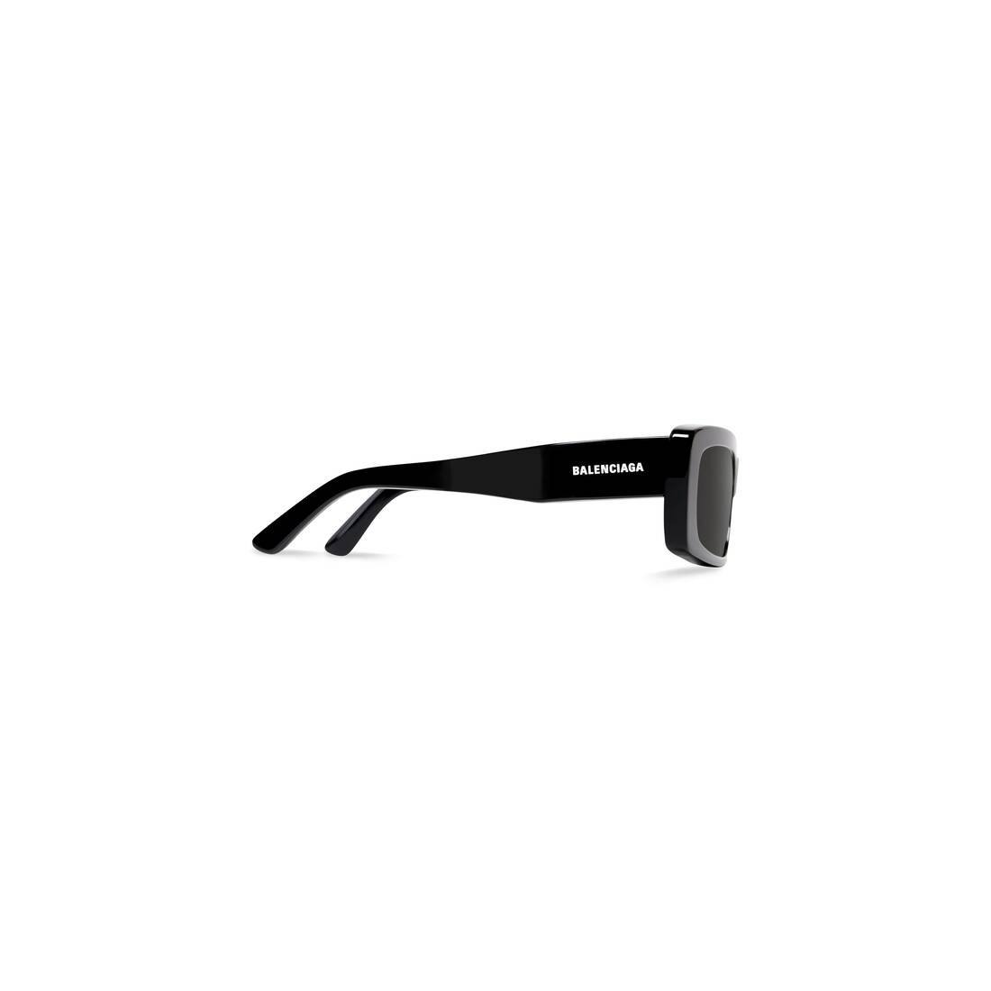 Oversize Rectangle Sunglasses  in Black - 4