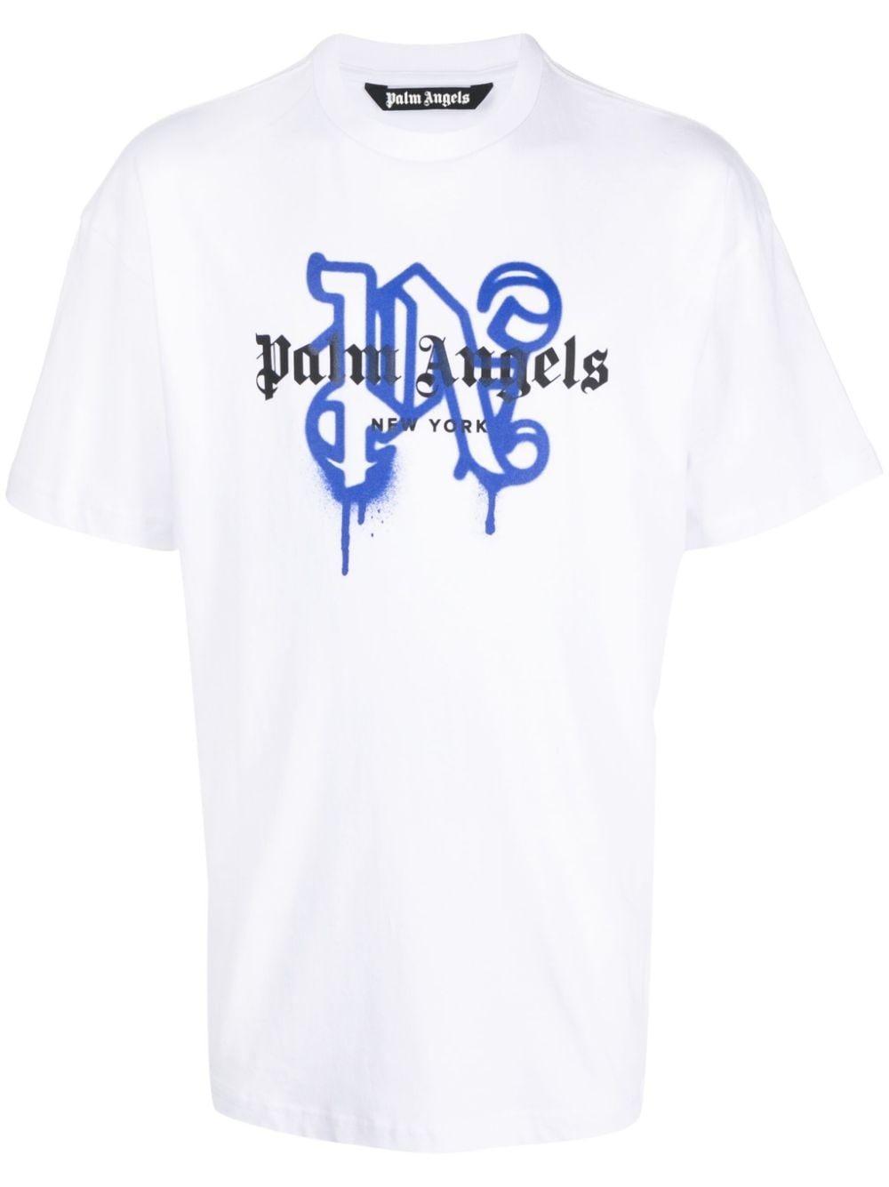 grafitti-print T-shirt - 1