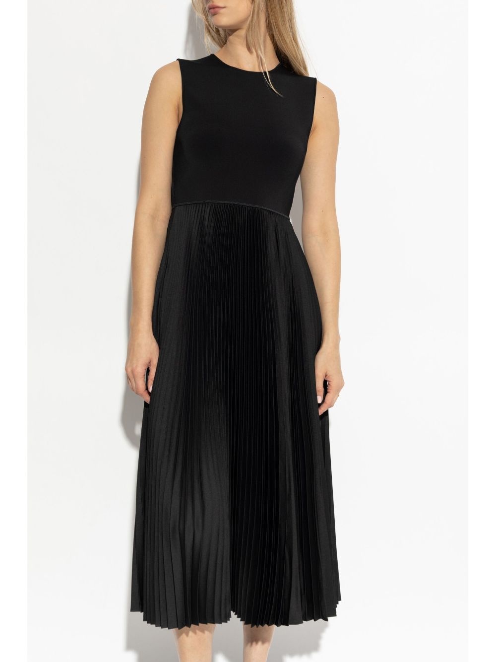 pleated satin dress - 3
