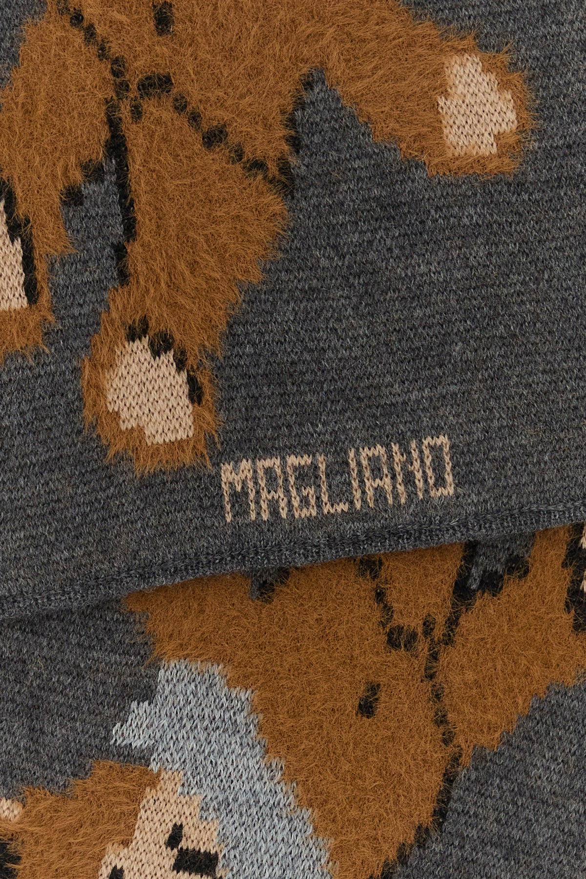 Embroidered wool blend scarf - 2