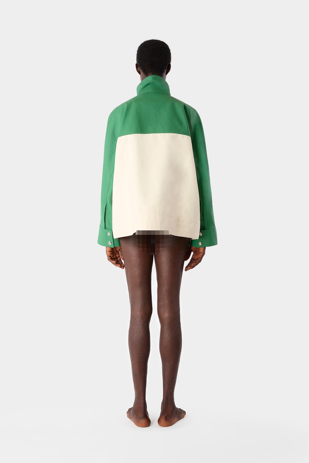 SHORT PINO JACKET / cream & bright green - 5