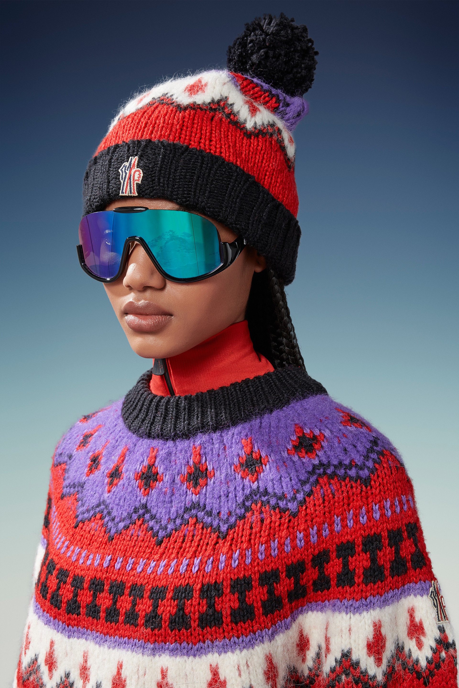 Alpaca & Wool Jacquard Beanie - 2