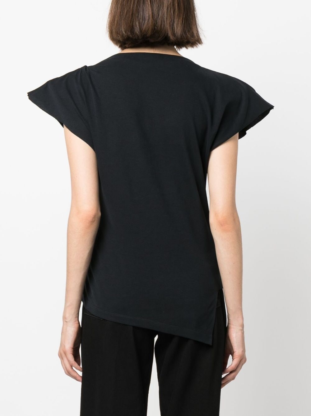 Sebani padded asymmetric T-shirt - 4
