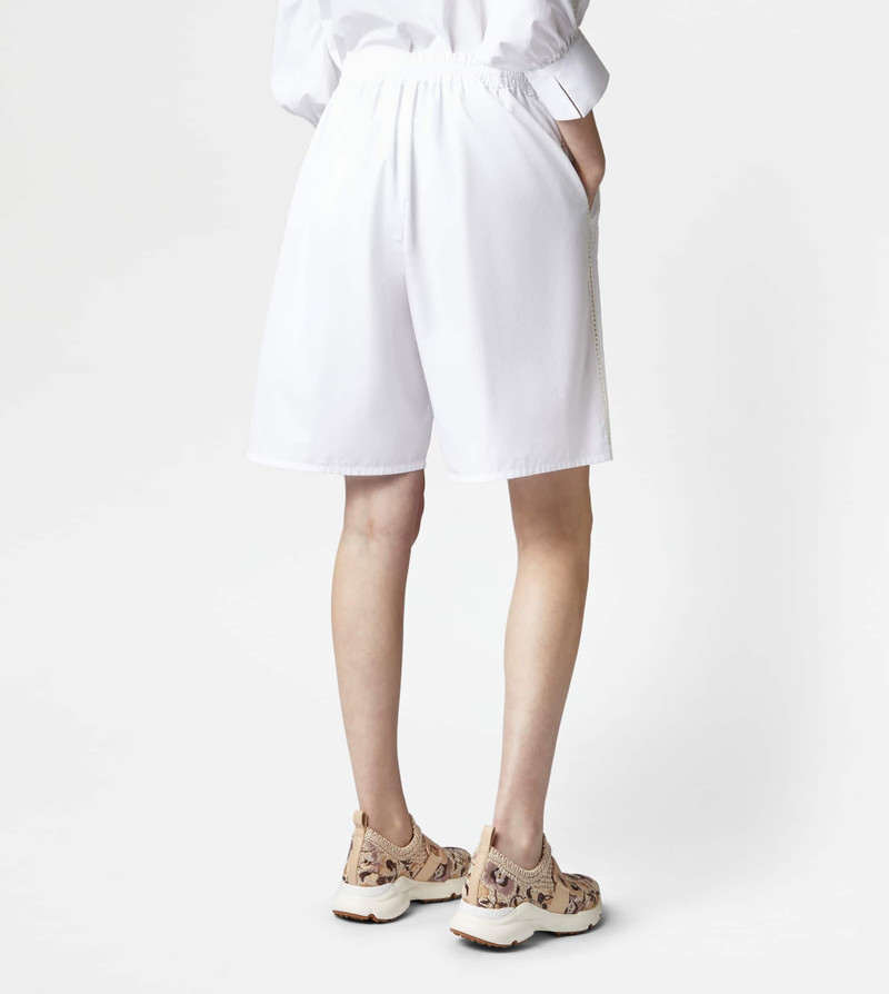 BERMUDA SHORTS IN POPLIN - WHITE 7