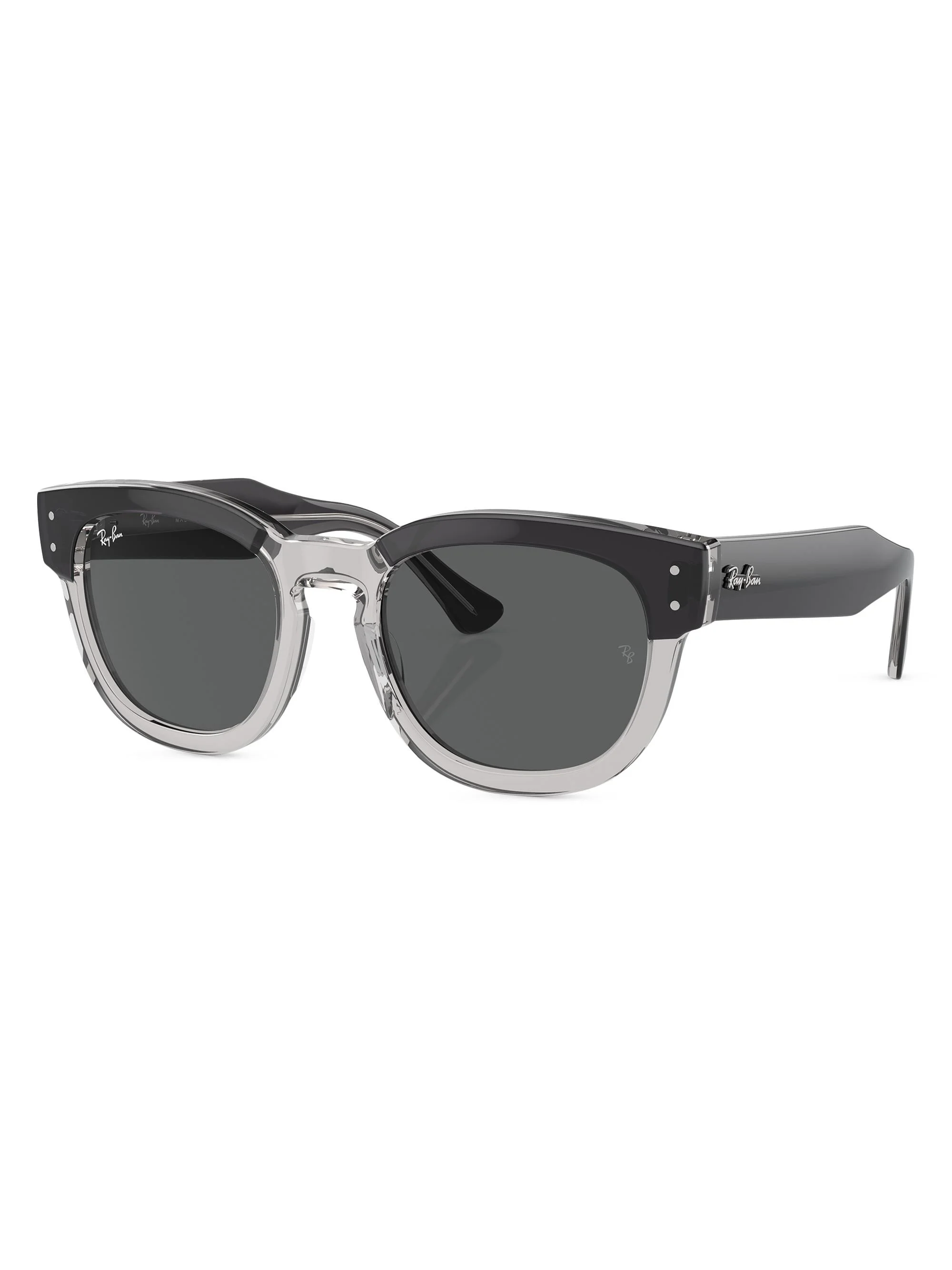 Men's RB0298s 53MM Mega Hawkeye Square Sunglasses - Transparent Dark Grey - 1