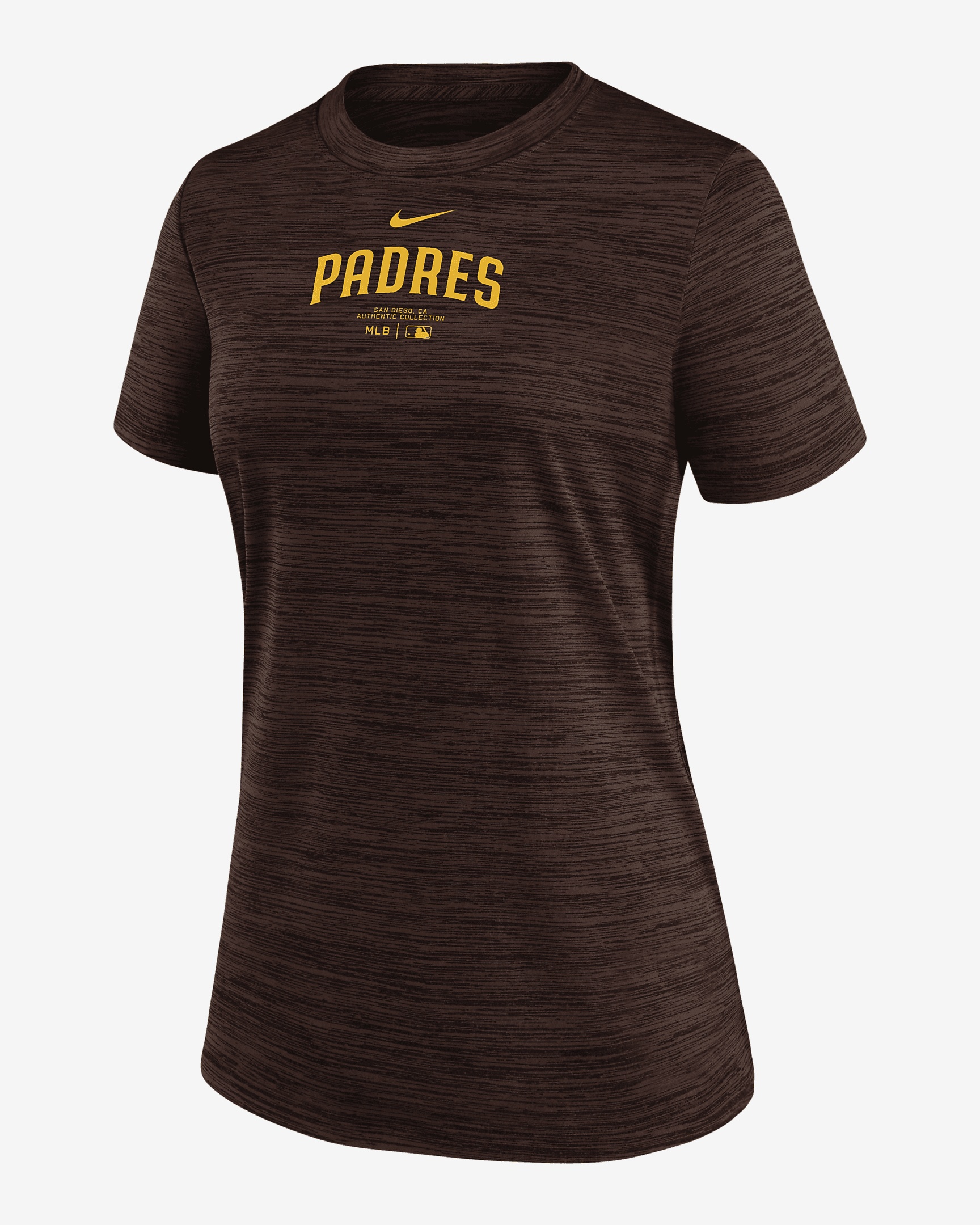 San Diego Padres Authentic Collection Practice Velocity Nike Women's Dri-FIT MLB T-Shirt - 1