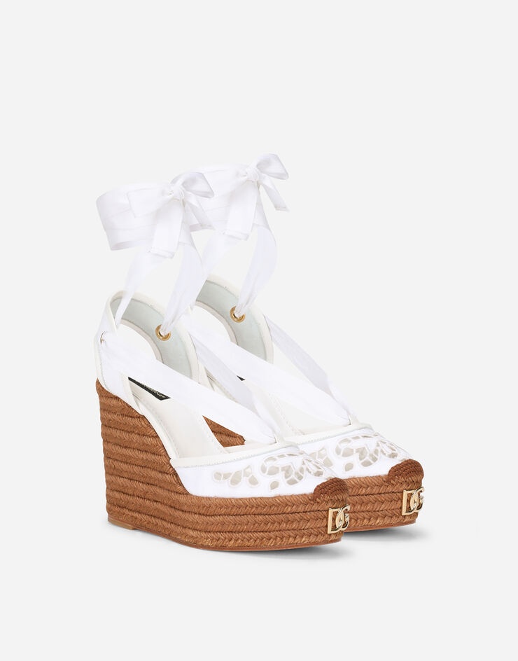 Embroidered canvas wedges - 2