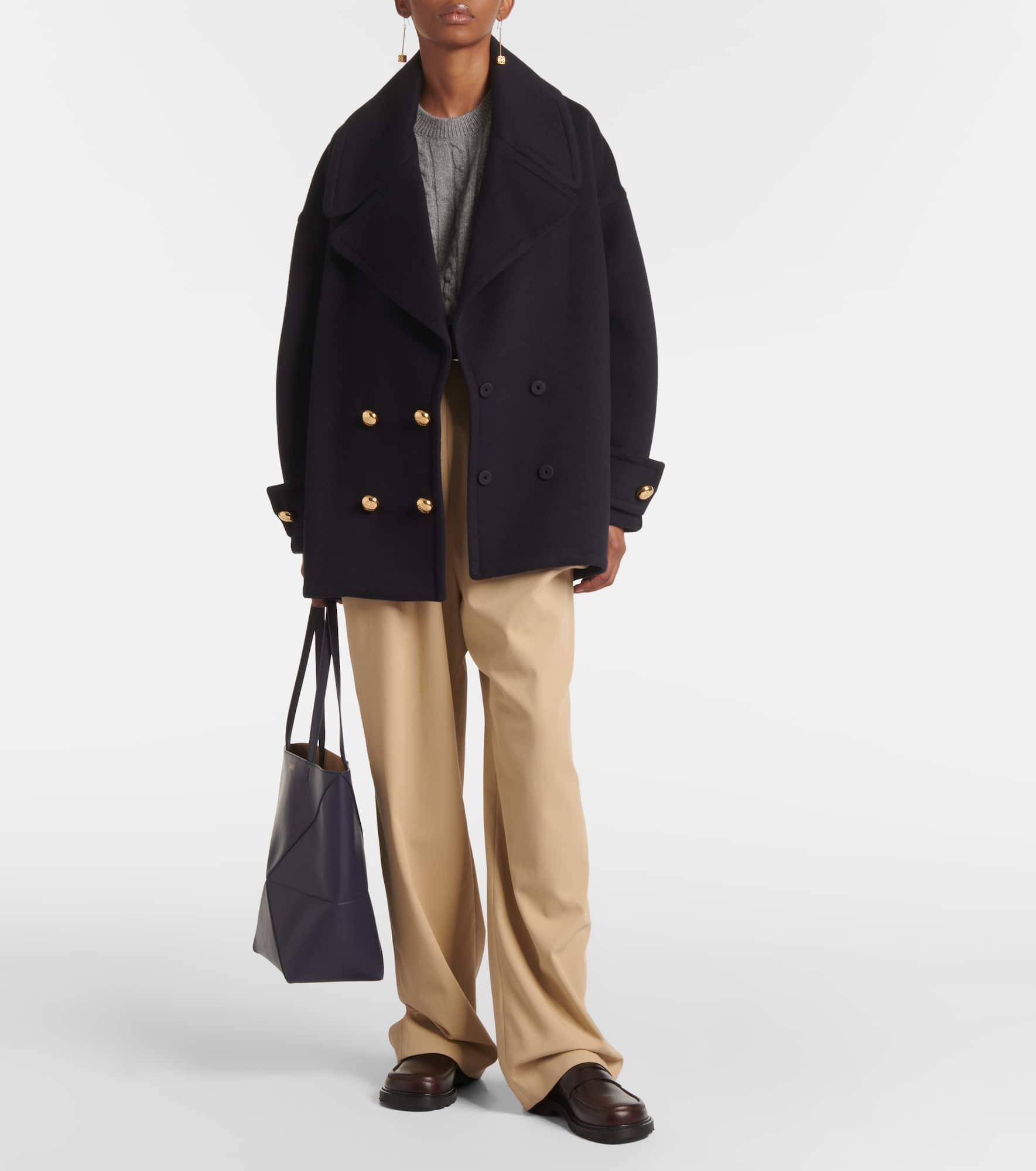 Pebble wool peacoat - 2