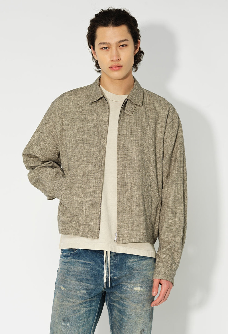 LINEN CROPPED SHORT JACKET 7