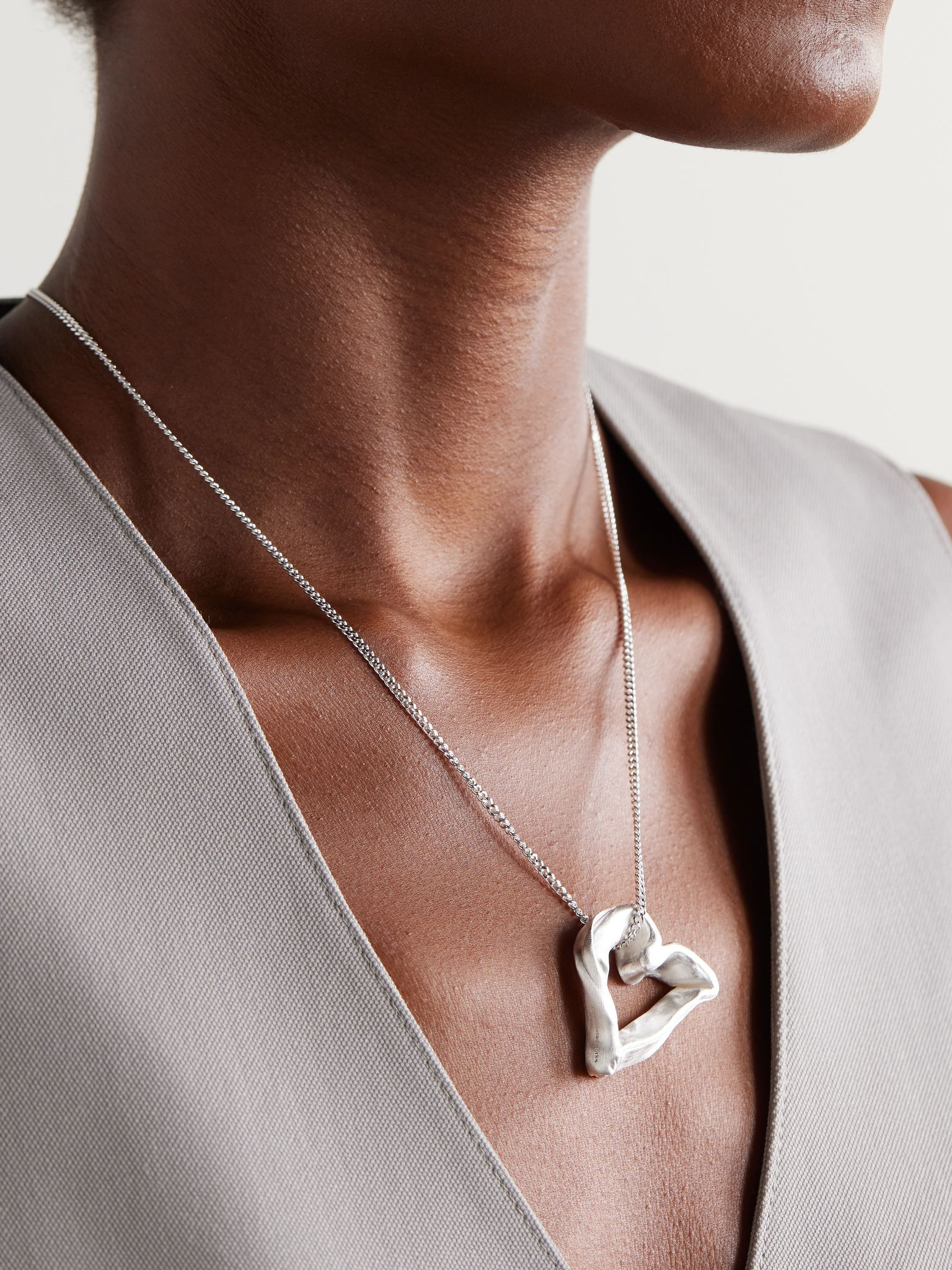 The Heart Is Not A Metaphor silver necklace Silver - 2