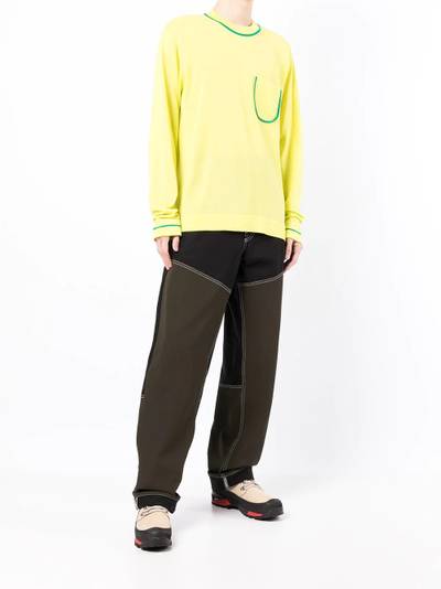 JACQUEMUS La Maille Marino contrasting-trim sweater outlook