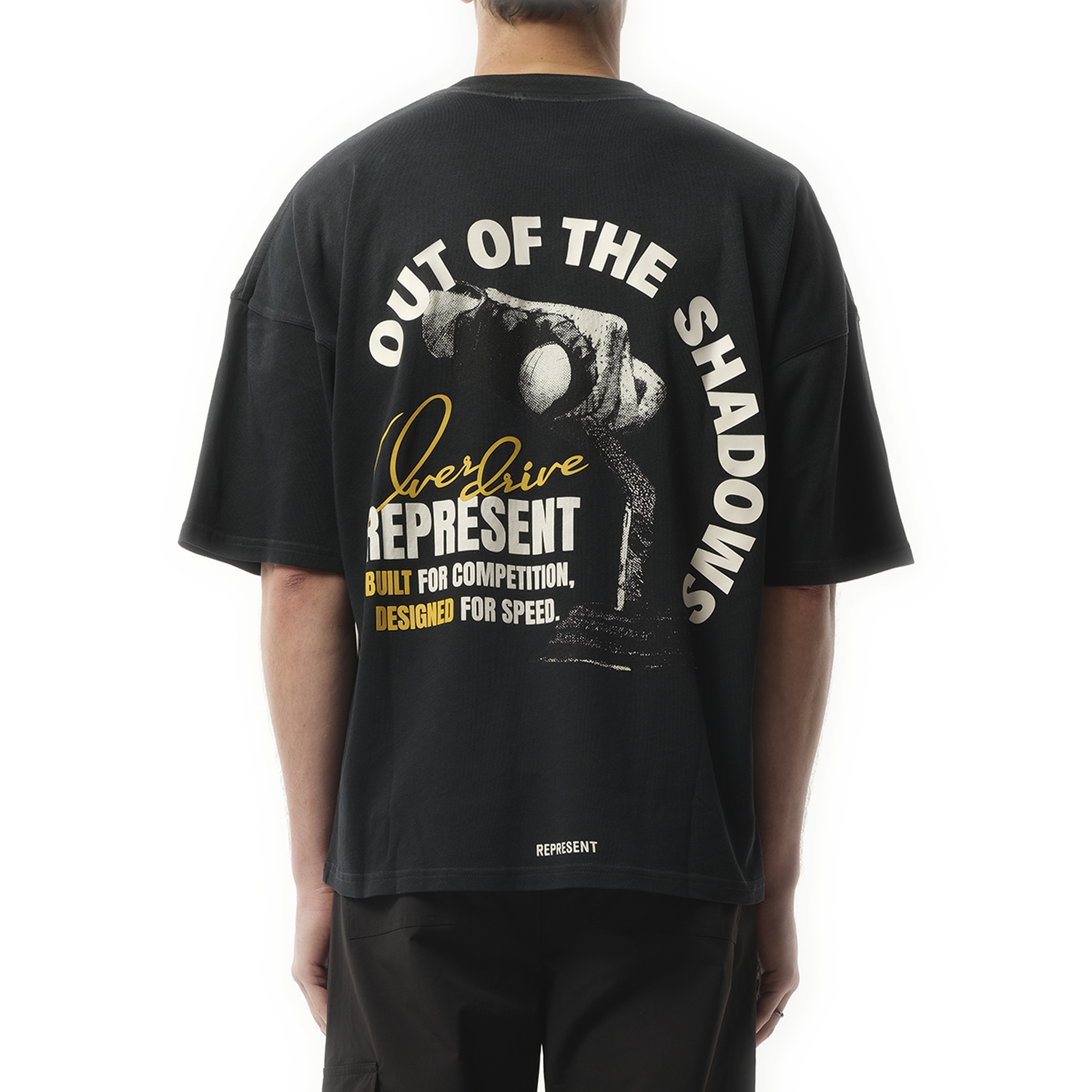 Out Of The Shadows T-Shirt in Stained Black - 6