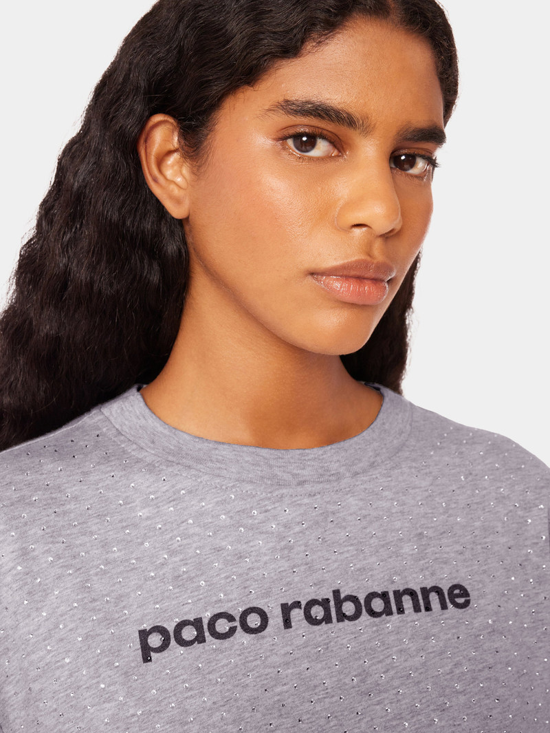 Paco Rabanne GREY T-SHIRT WITH LOGO outlook