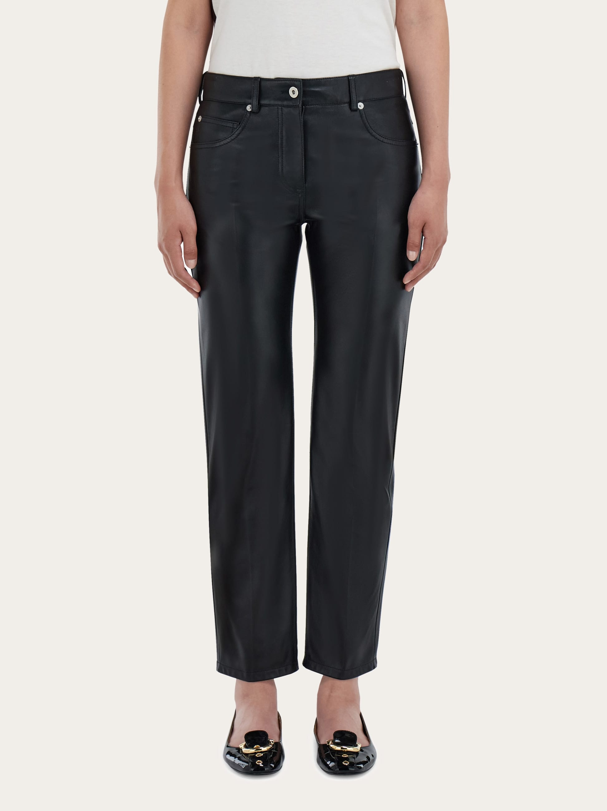 Five pocket trouser in nappa - 2