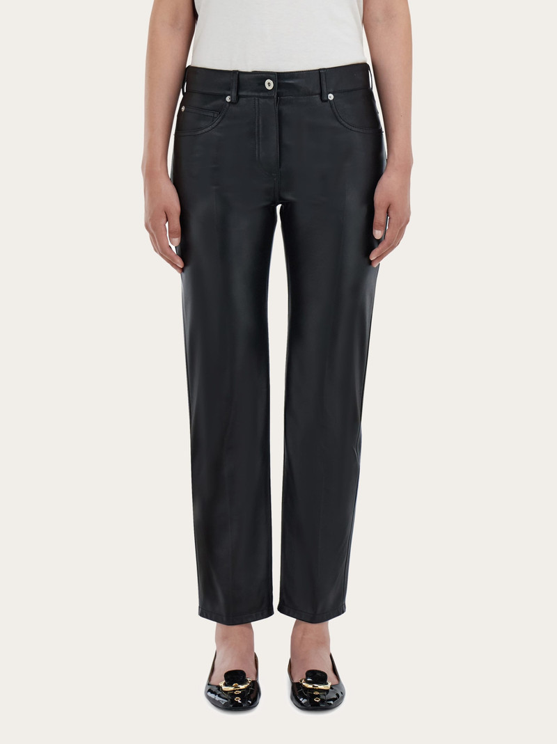 FERRAGAMO Five pocket trouser in nappa outlook